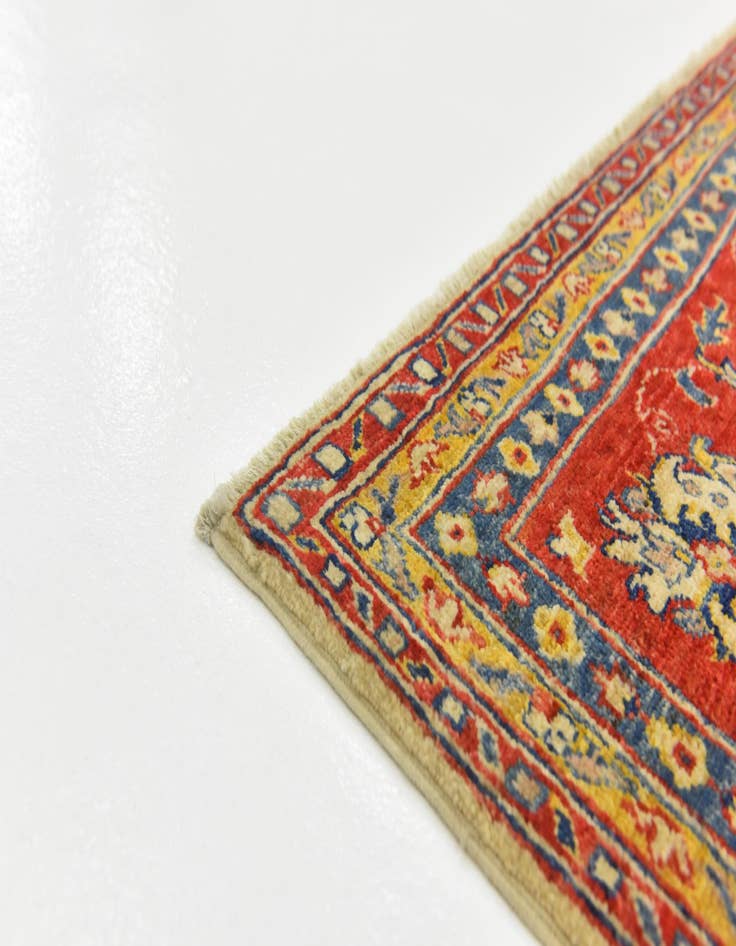 Detail image of  6' 3 x 10' 5  Hand Knotted Peshawar Ziegler Rug