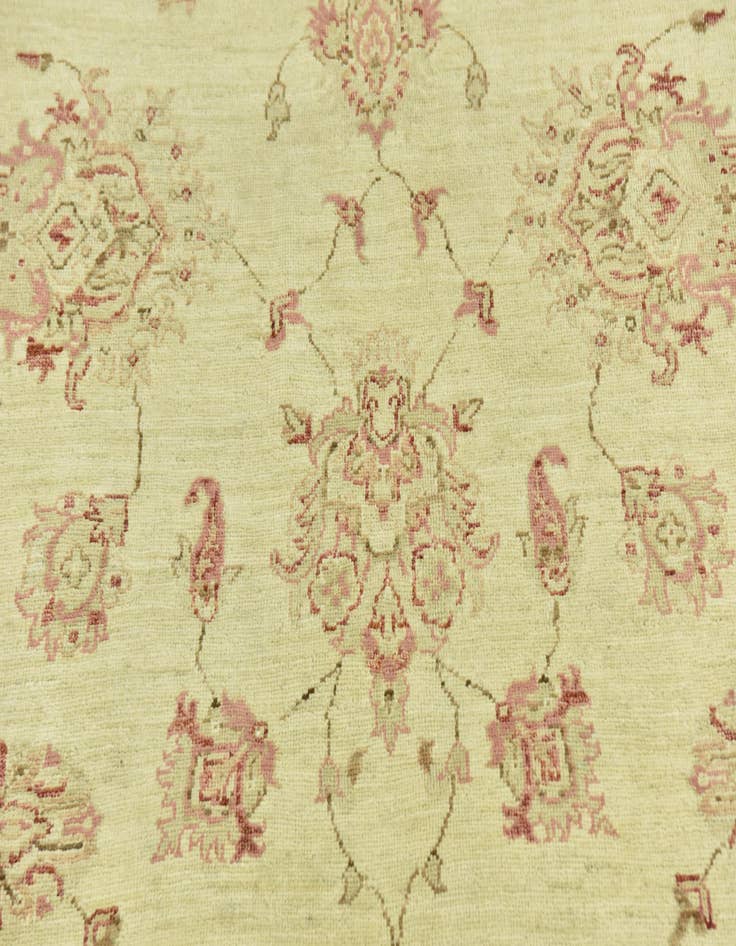Detail image of  5' 7 x 7' 10  Hand Knotted Peshawar Ziegler Rug