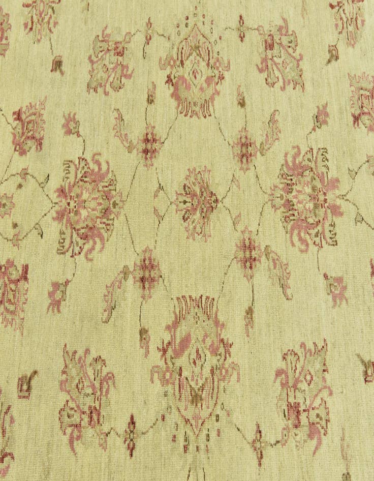 Detail image of  5' 7 x 7' 10  Hand Knotted Peshawar Ziegler Rug