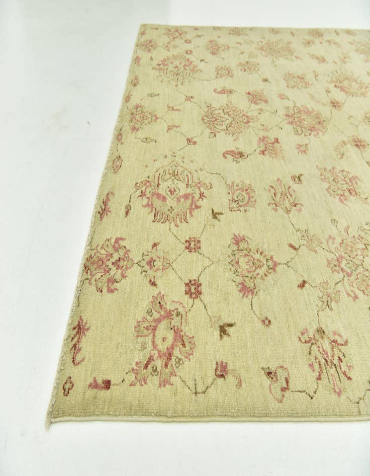 Detail image of  5' 7 x 7' 10  Hand Knotted Peshawar Ziegler Rug