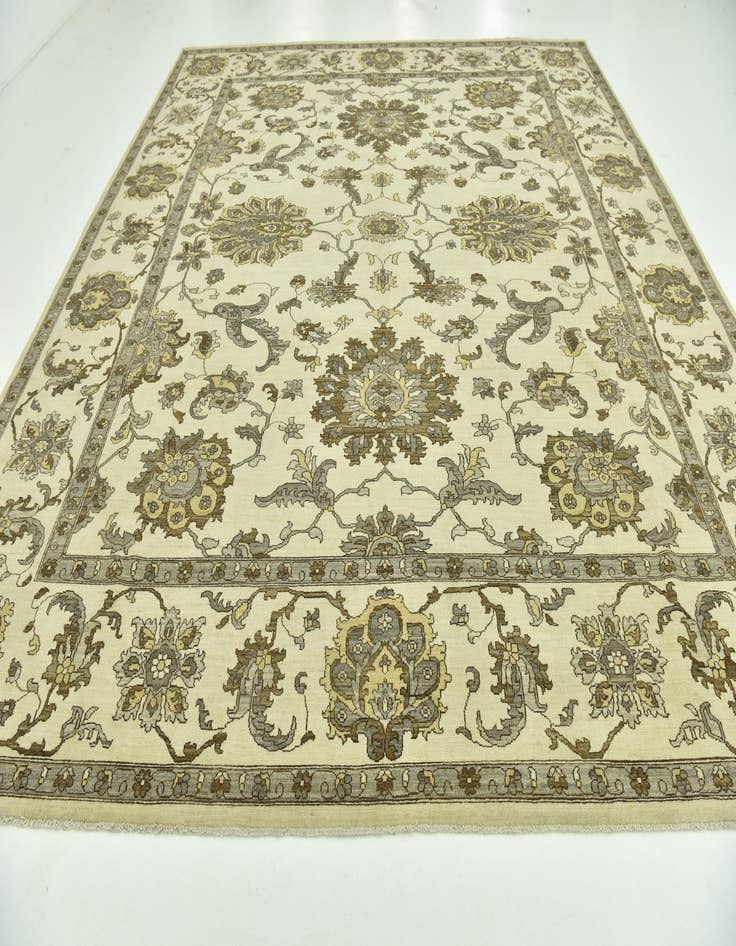 Detail image of  11' 6 x 13'  Hand Knotted Peshawar Ziegler Rug