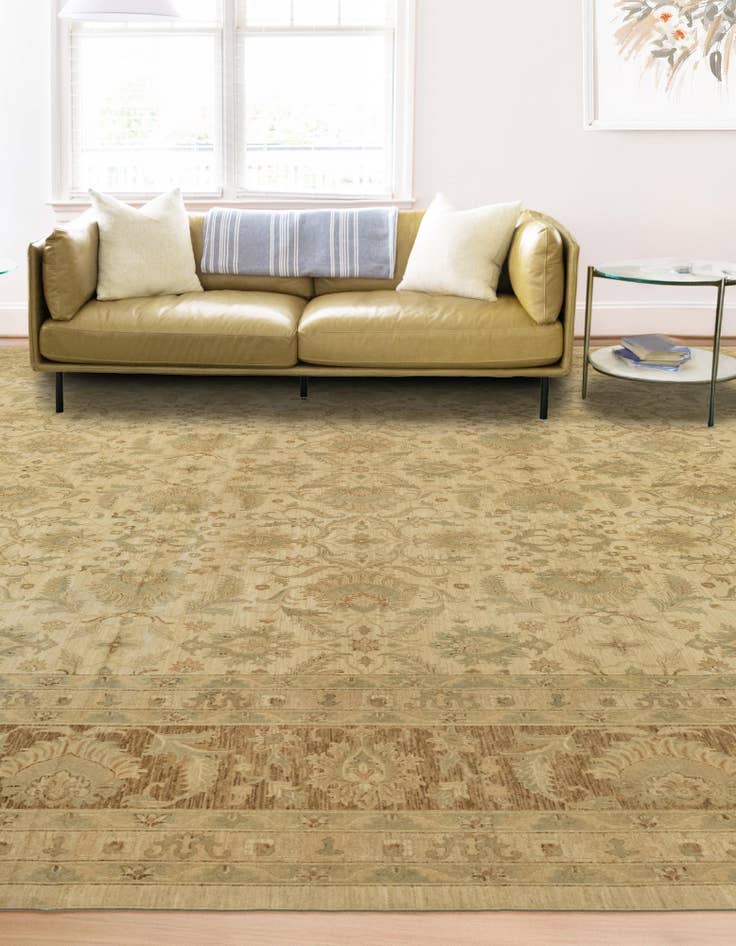 Detail image of  18' x 25' 6  Hand Knotted Peshawar Ziegler Rug