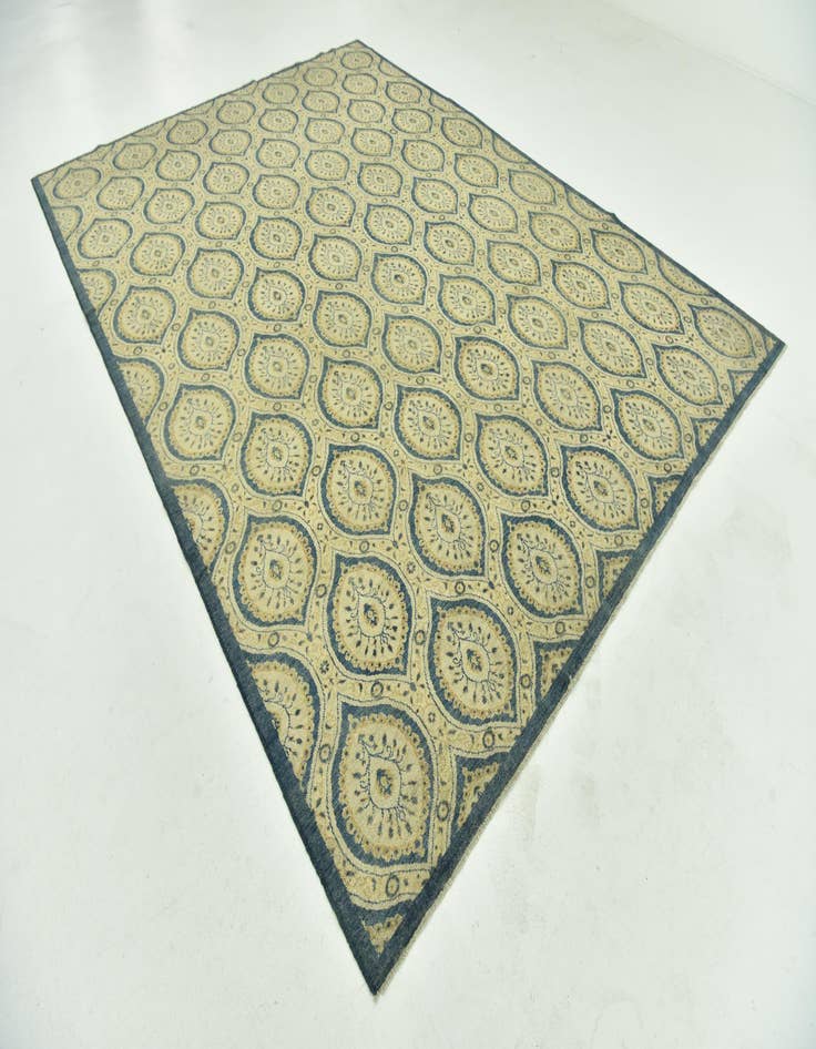 Detail image of  8' 10 x 12'  Hand Knotted Peshawar Ziegler Rug