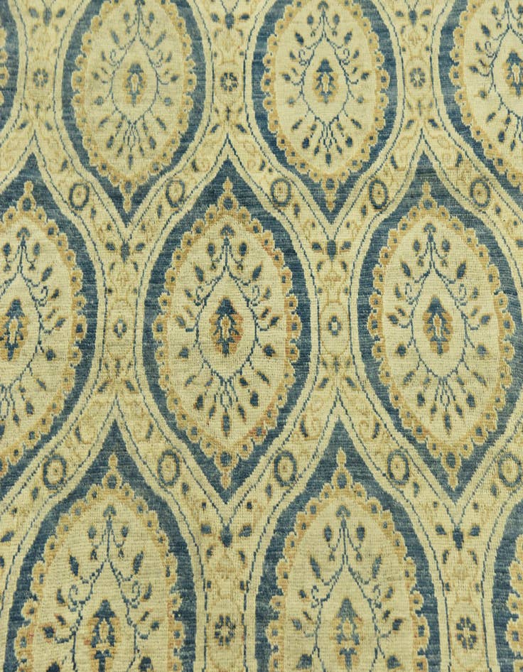 Detail image of  8' 10 x 12'  Hand Knotted Peshawar Ziegler Rug