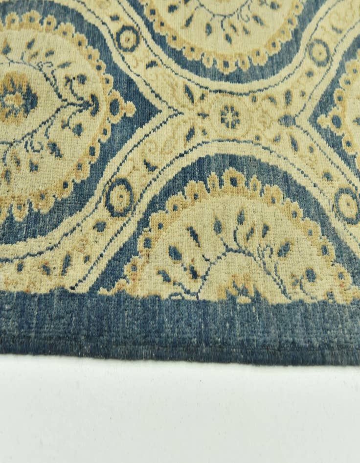 Detail image of  8' 10 x 12'  Hand Knotted Peshawar Ziegler Rug