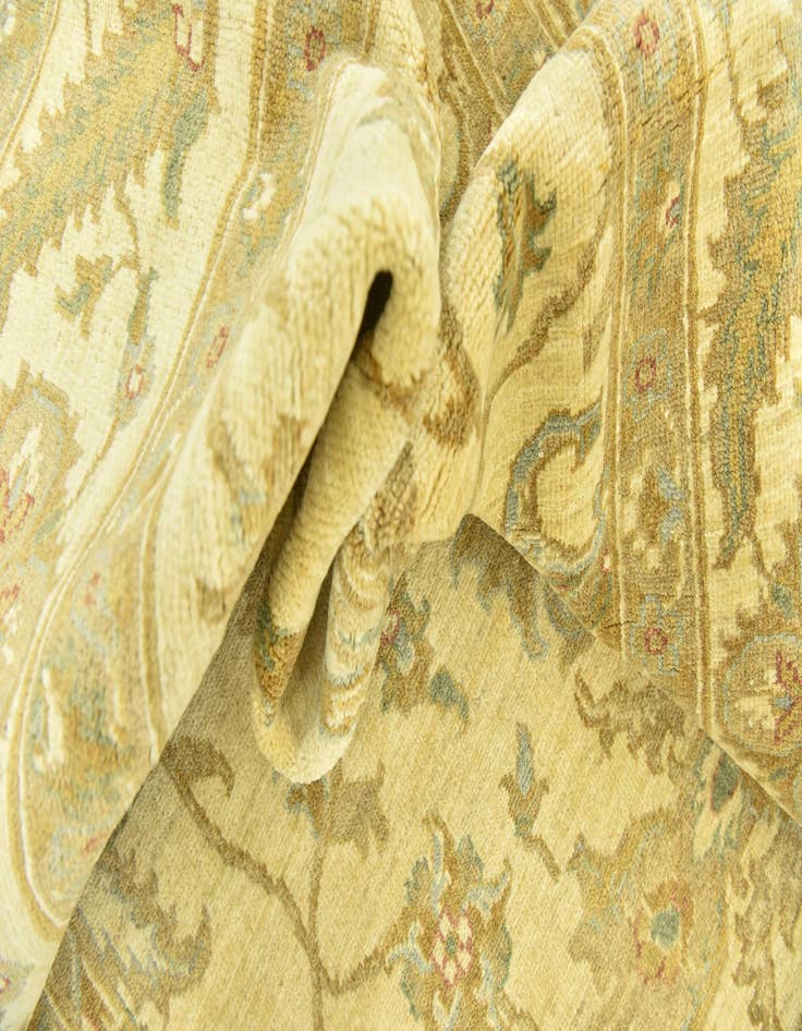 Detail image of  6' 7 x 10'  Hand Knotted Peshawar Ziegler Rug