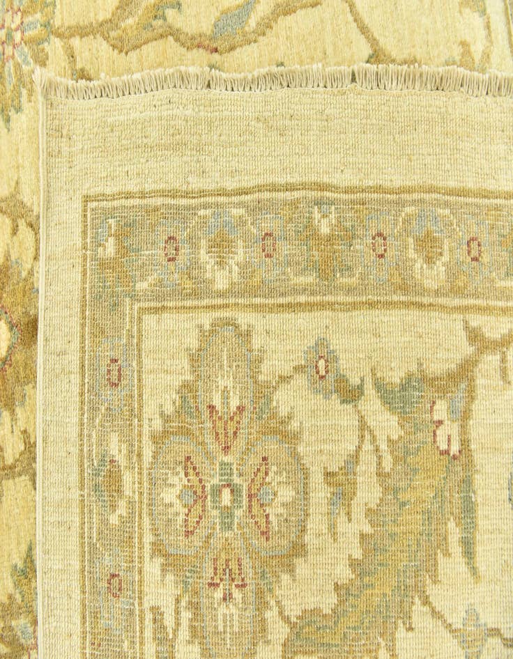 Detail image of  6' 7 x 10'  Hand Knotted Peshawar Ziegler Rug