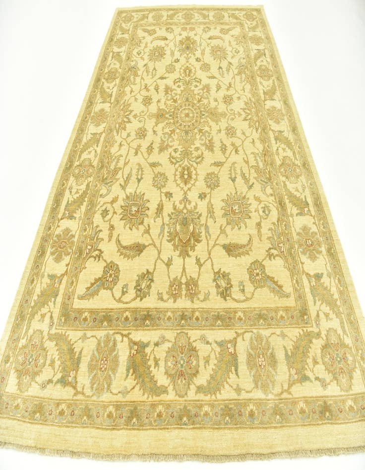 Detail image of  6' 7 x 10'  Hand Knotted Peshawar Ziegler Rug