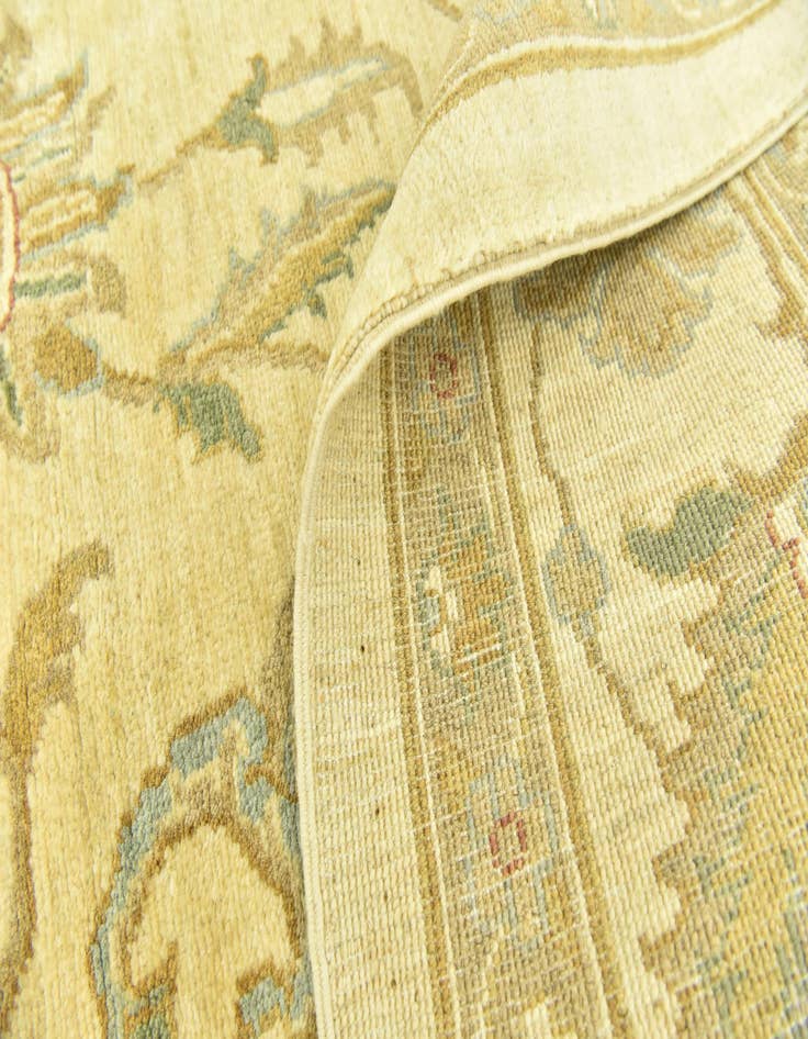 Detail image of  6' 7 x 10'  Hand Knotted Peshawar Ziegler Rug