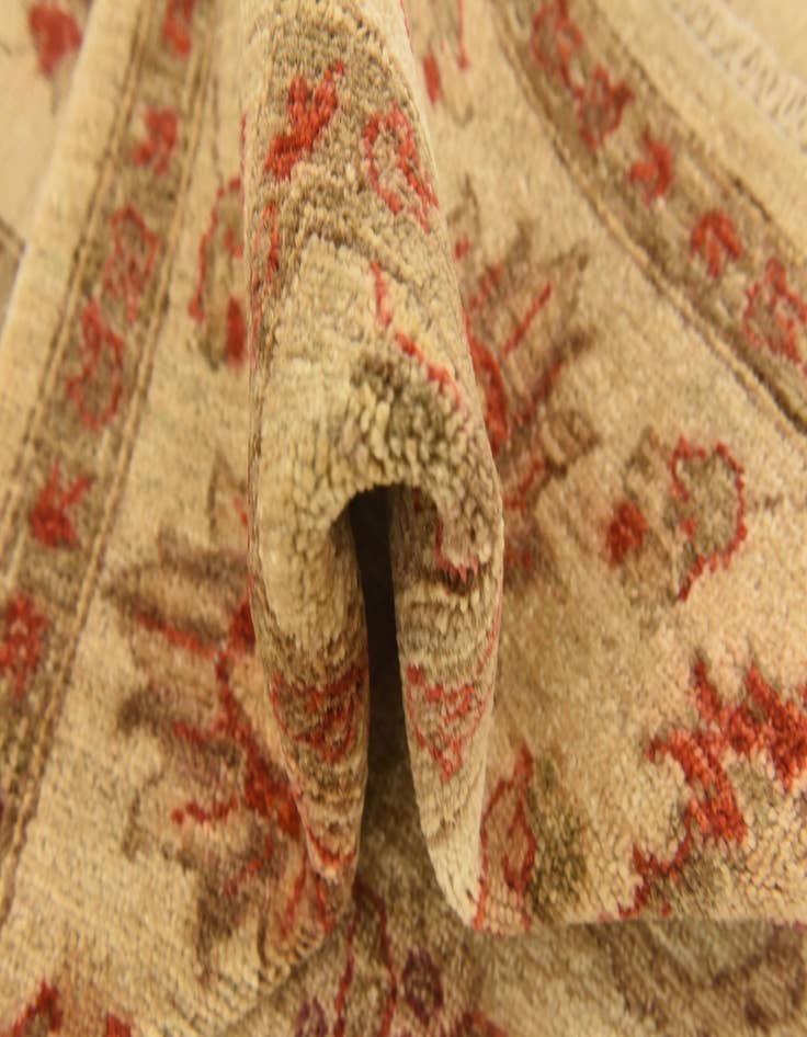 Detail image of  6' x 8' 3  Hand Knotted Peshawar Ziegler Rug