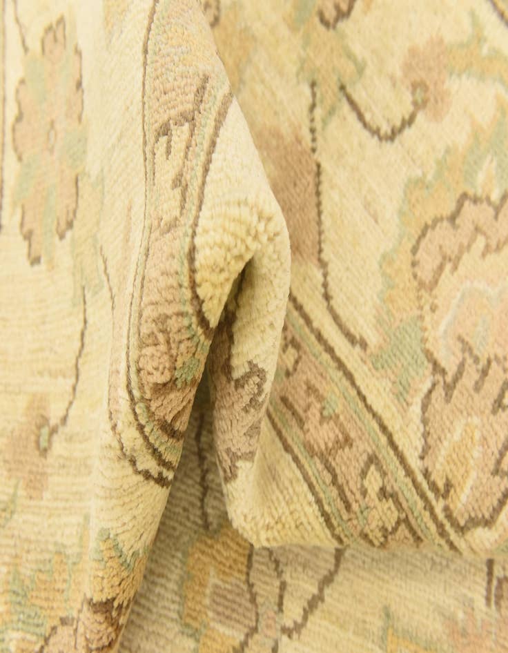 Detail image of  6' 7 x 9' 9  Hand Knotted Peshawar Ziegler Rug