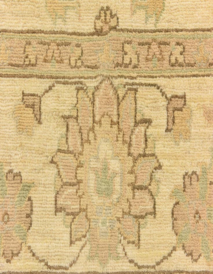Detail image of  6' 7 x 9' 9  Hand Knotted Peshawar Ziegler Rug