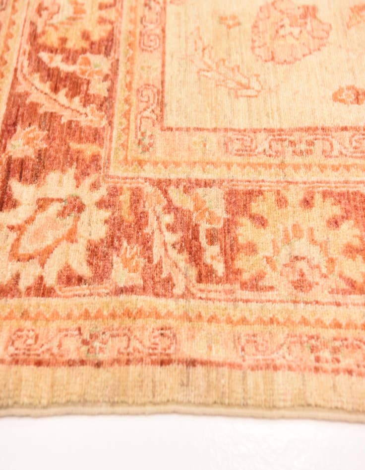 Detail image of  5' 7 x 8'  Hand Knotted Peshawar Ziegler Rug