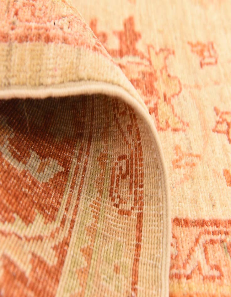 Detail image of  5' 7 x 8'  Hand Knotted Peshawar Ziegler Rug