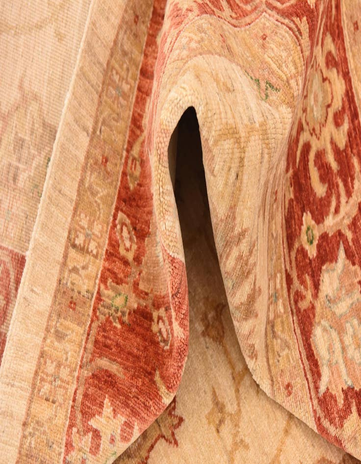 Detail image of  5' 8 x 7' 11  Hand Knotted Peshawar Ziegler Rug