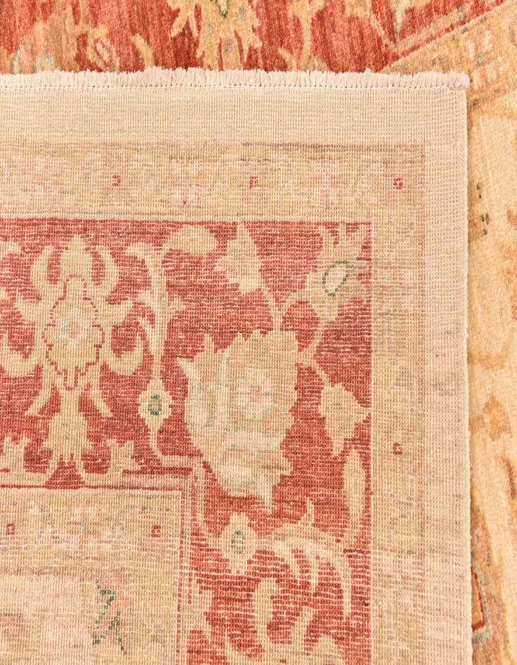 Detail image of  5' 8 x 7' 11  Hand Knotted Peshawar Ziegler Rug