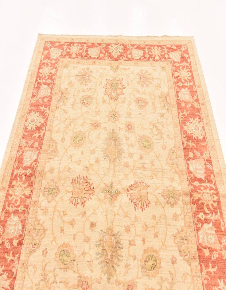 Detail image of  5' 8 x 7' 11  Hand Knotted Peshawar Ziegler Rug