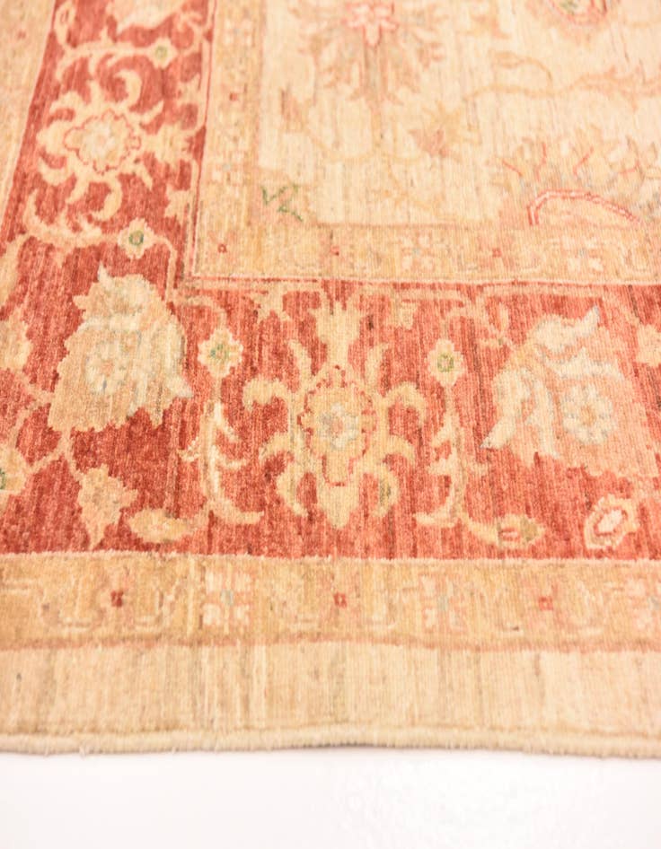 Detail image of  5' 8 x 7' 11  Hand Knotted Peshawar Ziegler Rug