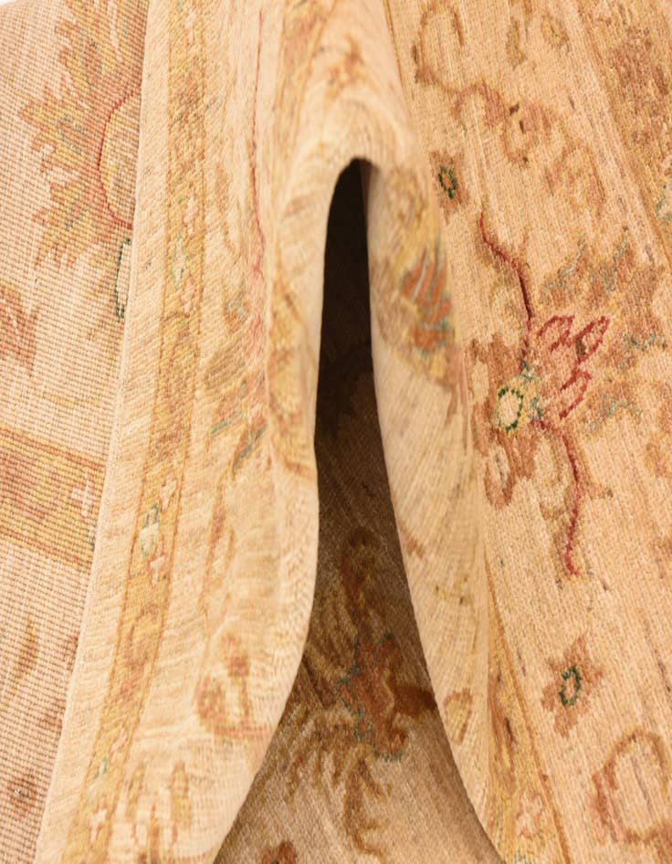 Detail image of  5' 8 x 8'  Hand Knotted Peshawar Ziegler Rug