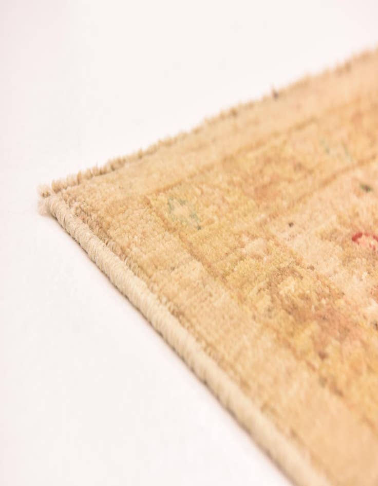 Detail image of  5' 8 x 8'  Hand Knotted Peshawar Ziegler Rug