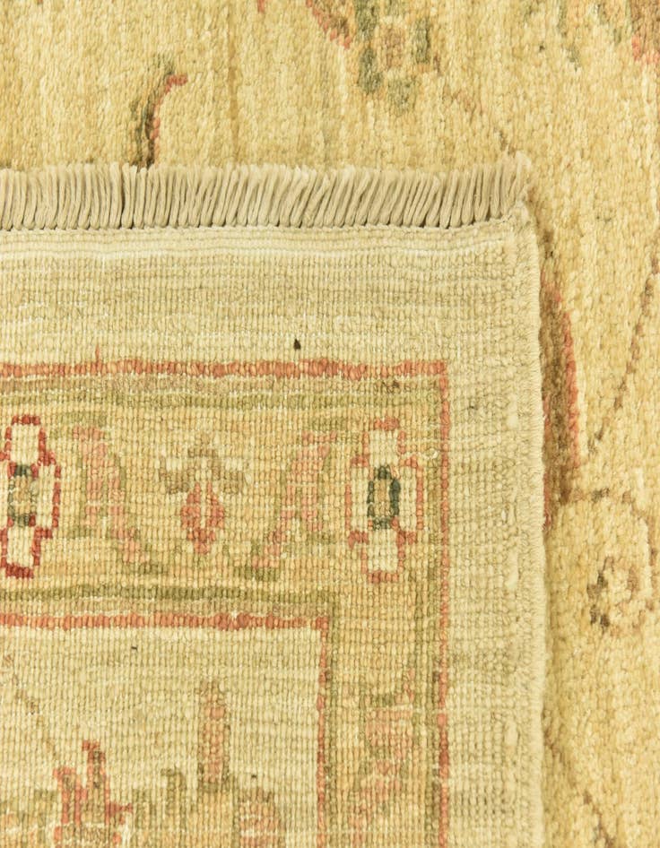 Detail image of  6' 6 x 9'  Hand Knotted Peshawar Ziegler Rug