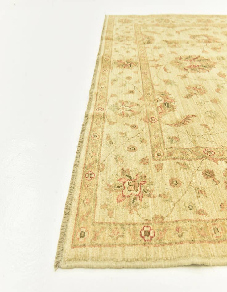 Detail image of  6' 6 x 9'  Hand Knotted Peshawar Ziegler Rug