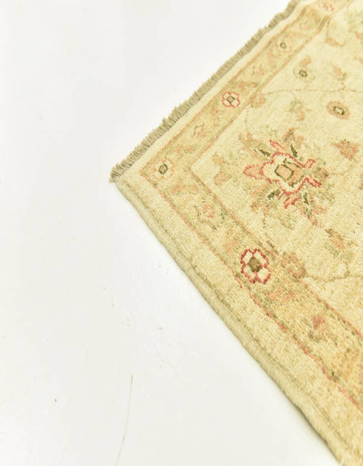 Detail image of  6' 6 x 9'  Hand Knotted Peshawar Ziegler Rug