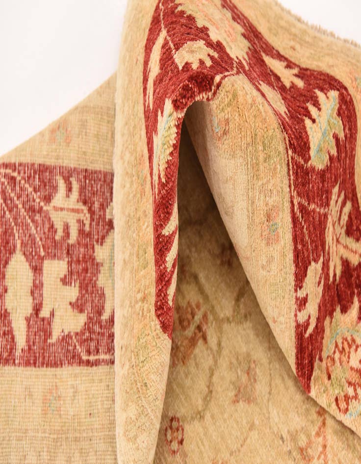 Detail image of  5' 9 x 7' 8  Hand Knotted Peshawar Ziegler Rug