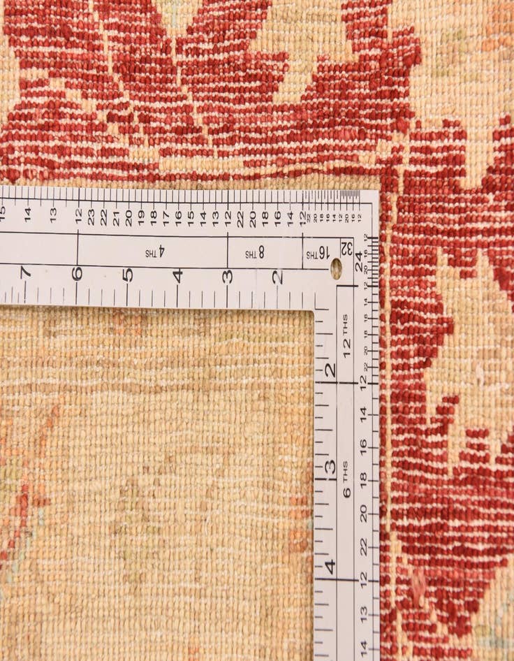 Detail image of  5' 9 x 7' 8  Hand Knotted Peshawar Ziegler Rug