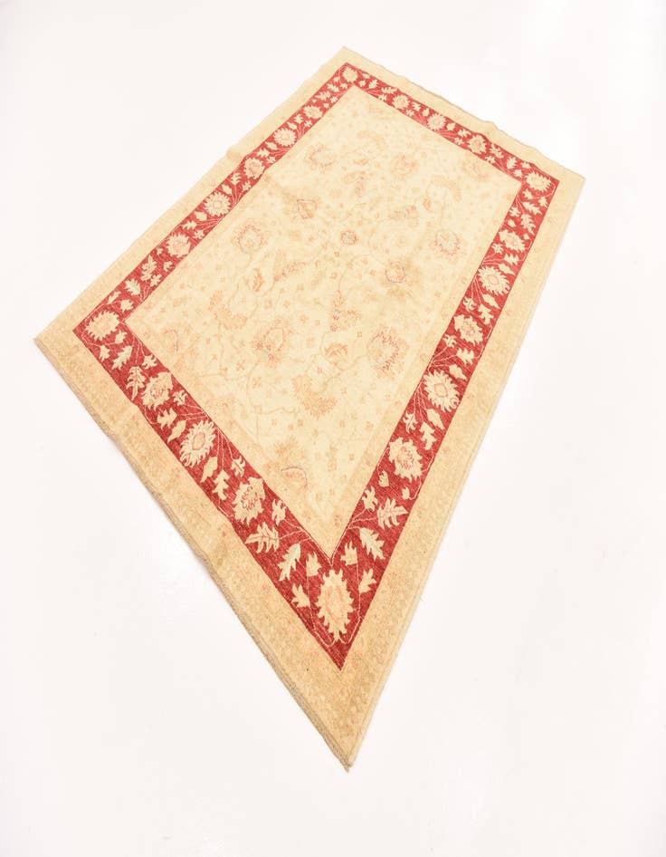 Detail image of  5' 9 x 7' 8  Hand Knotted Peshawar Ziegler Rug