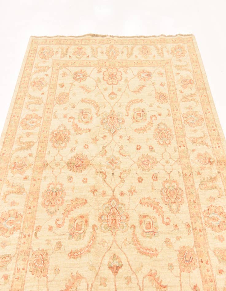 Detail image of  5' 9 x 8' 2  Hand Knotted Peshawar Ziegler Rug