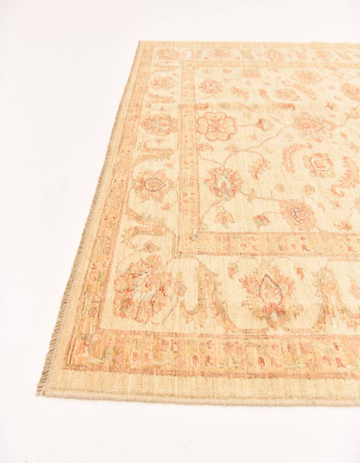 Detail image of  5' 9 x 8' 2  Hand Knotted Peshawar Ziegler Rug