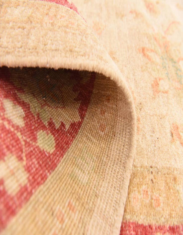 Detail image of  5' 8 x 7' 9  Hand Knotted Peshawar Ziegler Rug