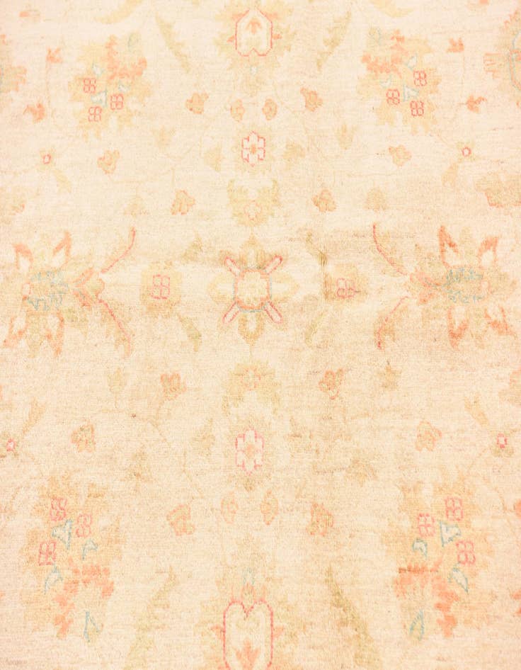 Detail image of  5' 8 x 7' 9  Hand Knotted Peshawar Ziegler Rug