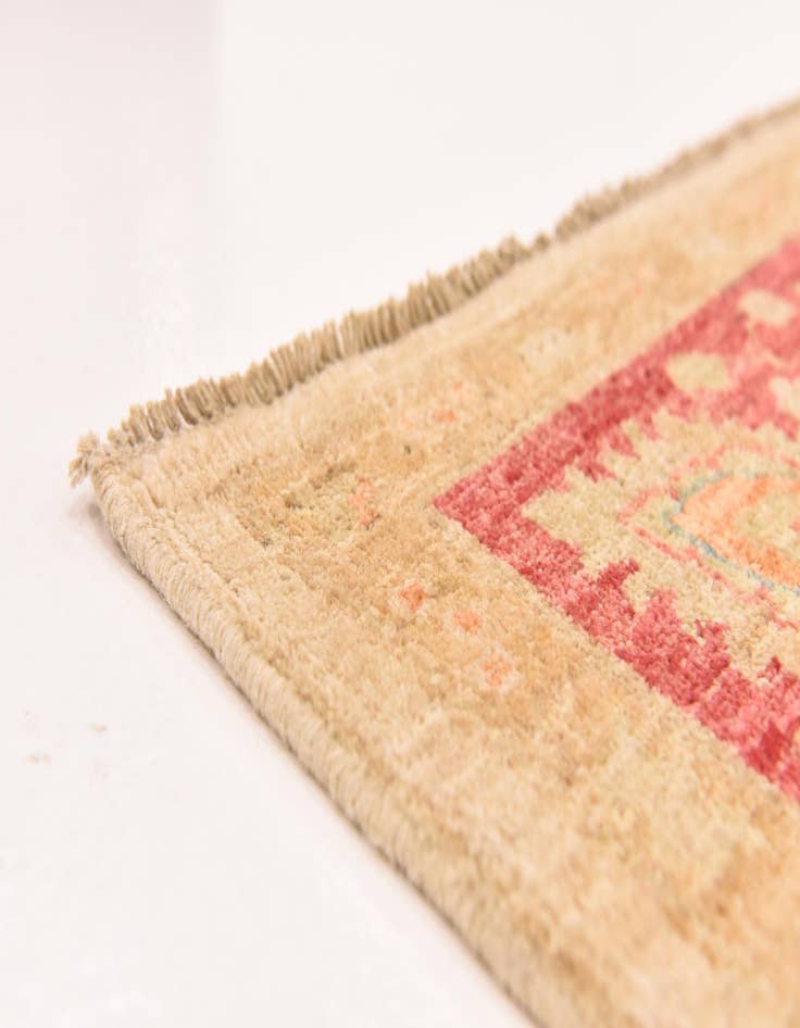 Detail image of  5' 8 x 7' 9  Hand Knotted Peshawar Ziegler Rug