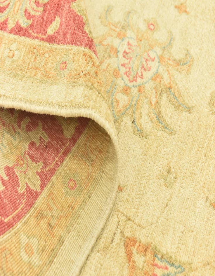 Detail image of  6' 8 x 9' 7  Hand Knotted Peshawar Ziegler Rug