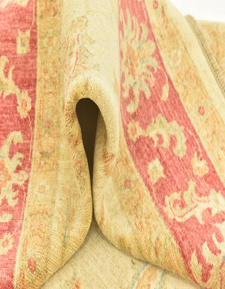 Detail image of  6' 8 x 9' 7  Hand Knotted Peshawar Ziegler Rug