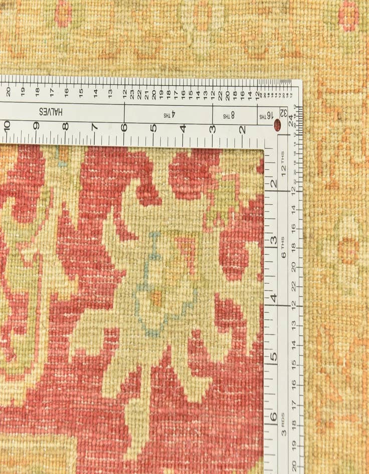 Detail image of  6' 8 x 9' 7  Hand Knotted Peshawar Ziegler Rug