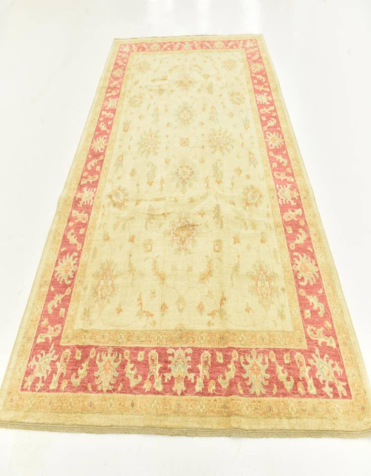 Detail image of  6' 8 x 9' 7  Hand Knotted Peshawar Ziegler Rug