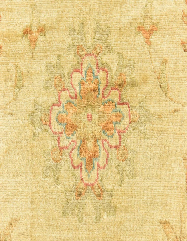 Detail image of  6' 8 x 9' 7  Hand Knotted Peshawar Ziegler Rug