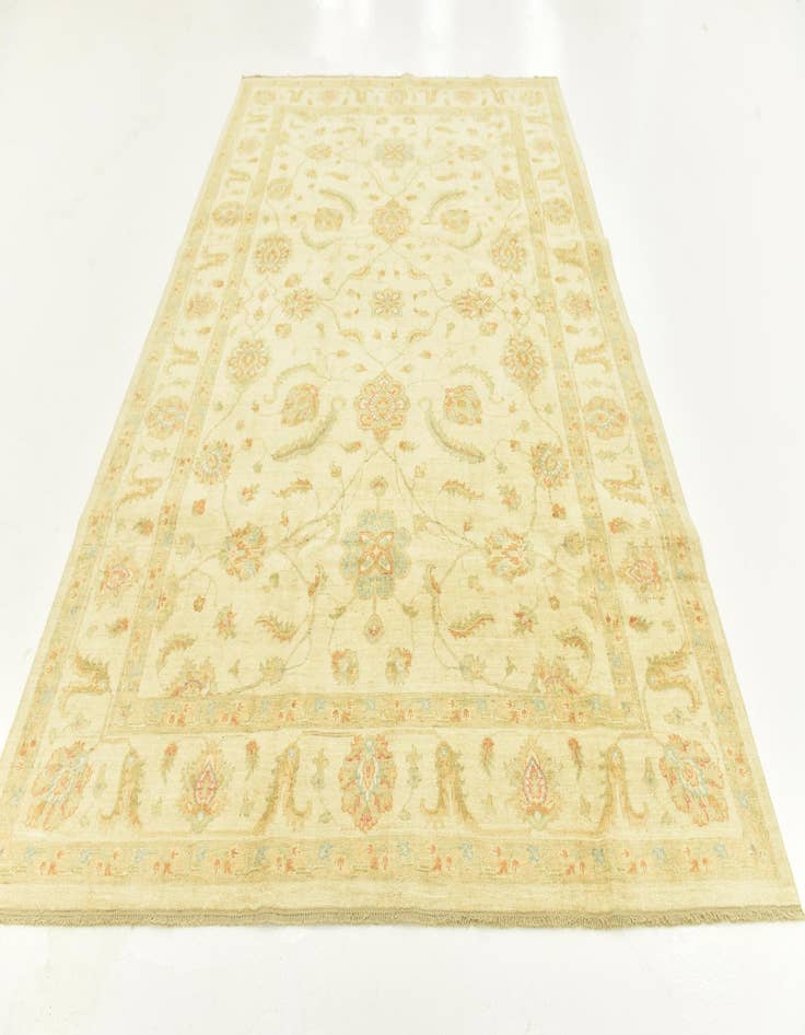 Detail image of  6' 7 x 9' 7  Hand Knotted Peshawar Ziegler Rug