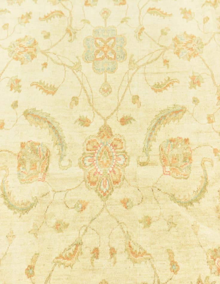 Detail image of  6' 7 x 9' 7  Hand Knotted Peshawar Ziegler Rug