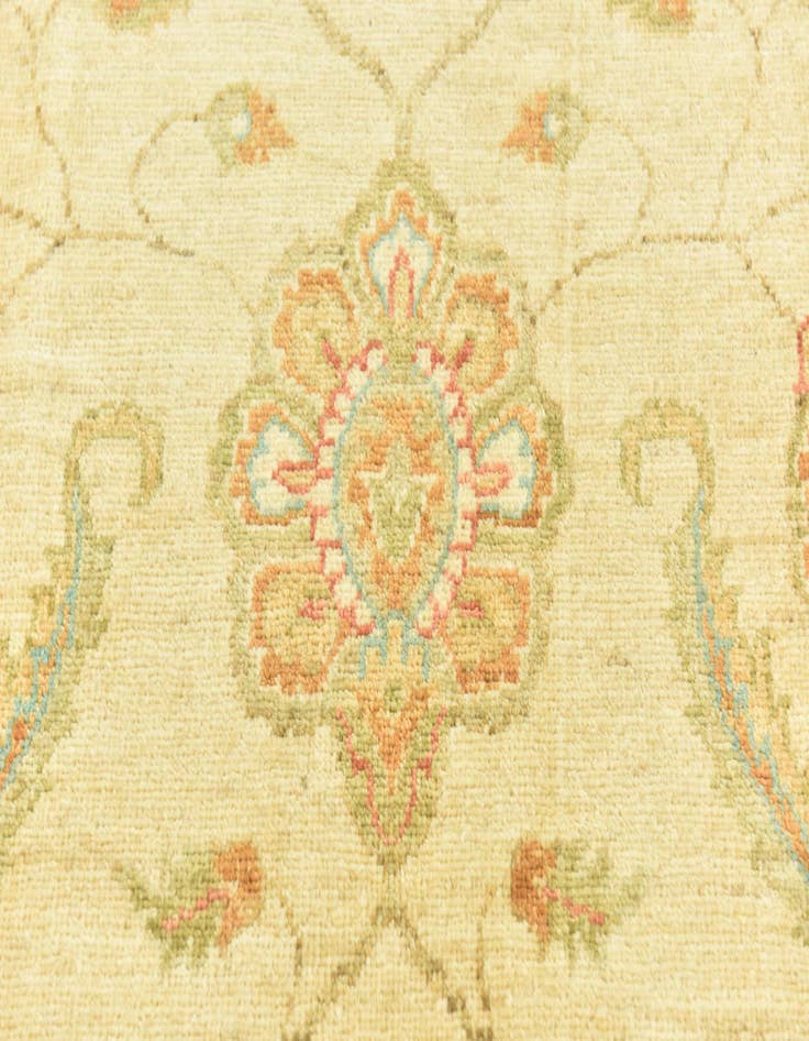 Detail image of  6' 7 x 9' 7  Hand Knotted Peshawar Ziegler Rug