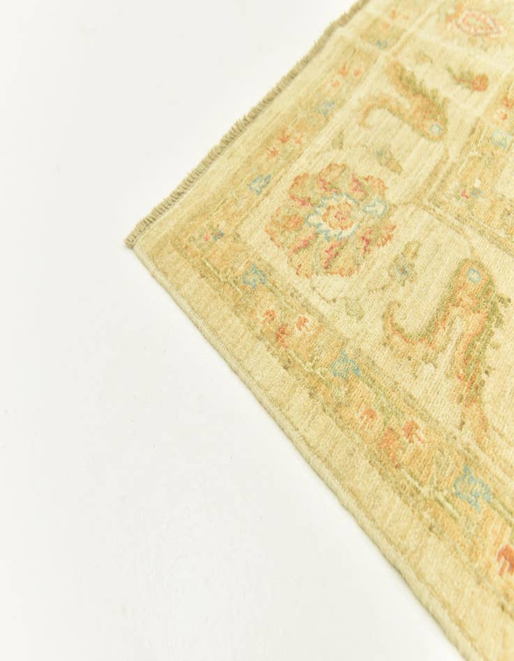 Detail image of  6' 7 x 9' 7  Hand Knotted Peshawar Ziegler Rug