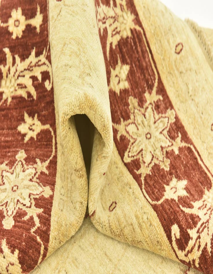 Detail image of  7' 1 x 9' 5  Hand Knotted Peshawar Ziegler Rug