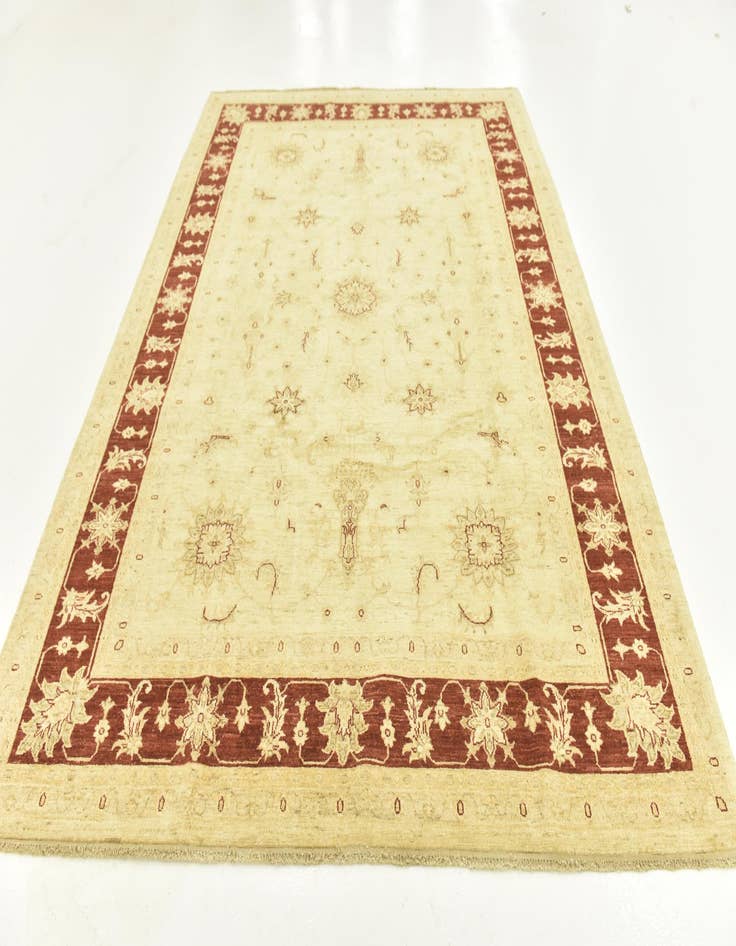 Detail image of  7' 1 x 9' 5  Hand Knotted Peshawar Ziegler Rug