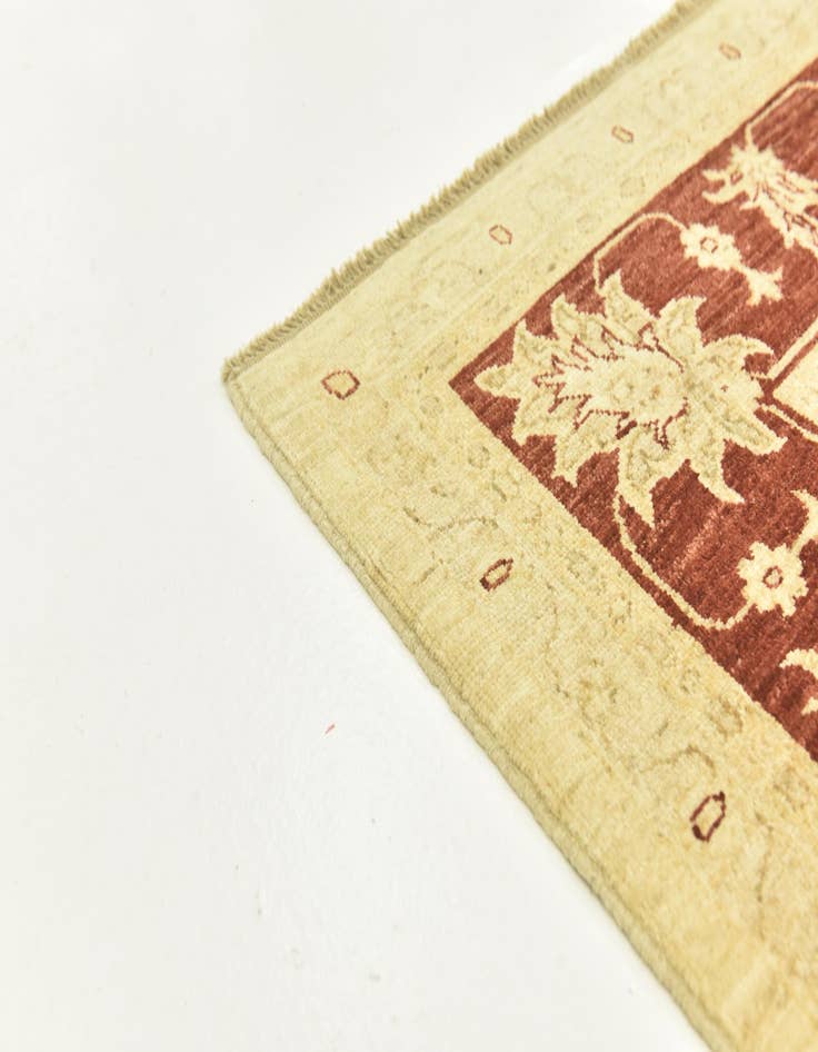 Detail image of  7' 1 x 9' 5  Hand Knotted Peshawar Ziegler Rug