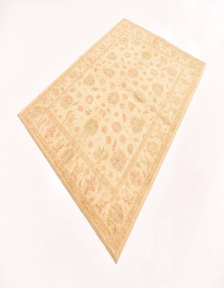 Detail image of  5' 7 x 7' 9  Hand Knotted Peshawar Ziegler Rug