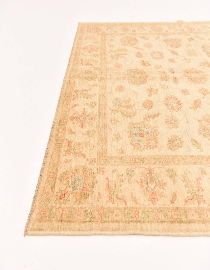 Detail image of  5' 7 x 7' 9  Hand Knotted Peshawar Ziegler Rug