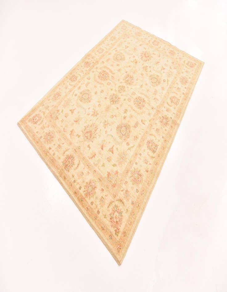 Detail image of  5' 6 x 7' 9  Hand Knotted Peshawar Ziegler Rug